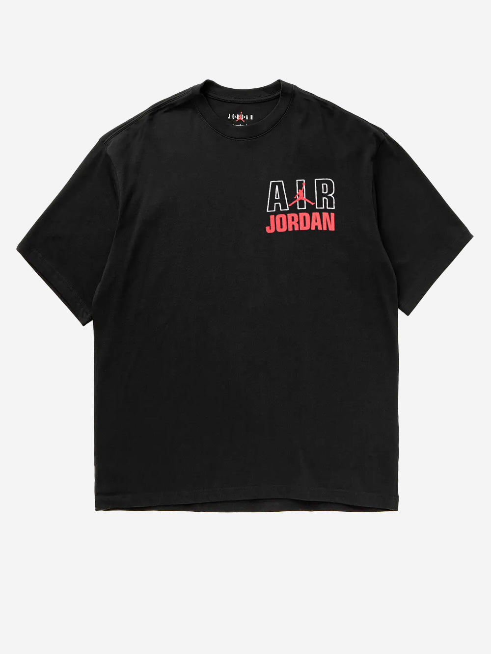 JORDAN T-shirt nera 'Flight' con stampa Legend Crew Nero Urbanstaroma