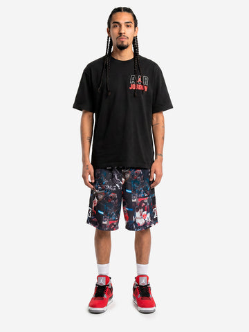 JORDAN T-shirt nera 'Flight' con stampa Legend Crew Nero