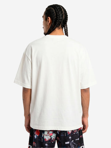 JORDAN T-shirt oversize bianca con 3 Jumpman Bianco