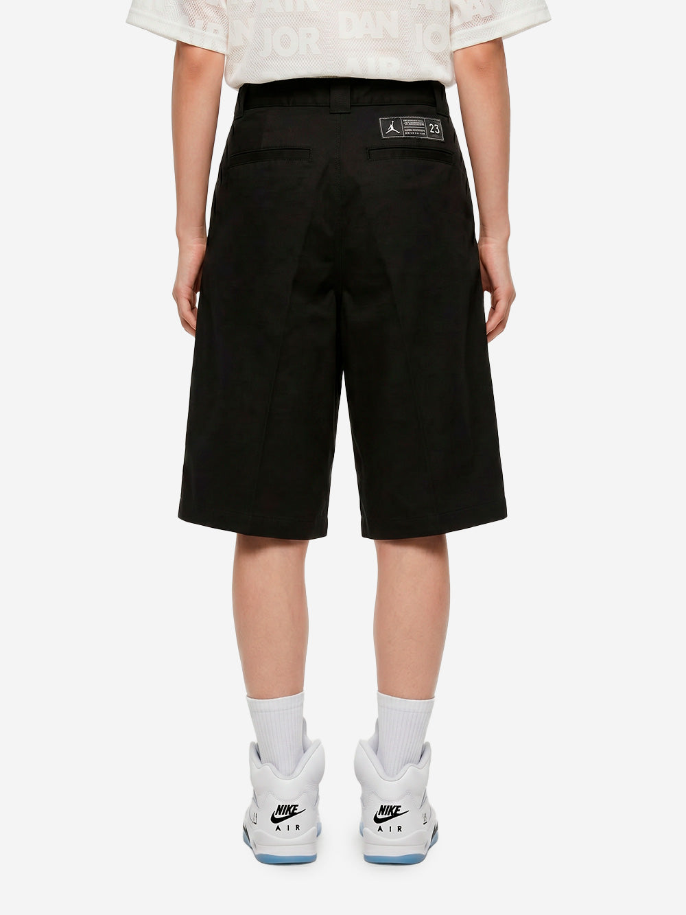 JORDAN Shorts neri chino ampi Nero Urbanstaroma