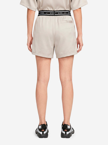 NIKE Shorts ampi a vita media in raso grigio Ghiaccio