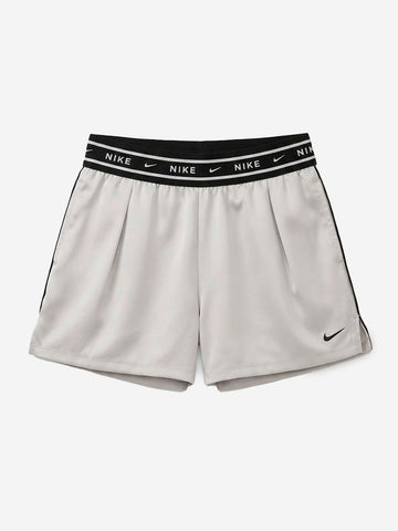 NIKE Shorts ampi a vita media in raso grigio Ghiaccio