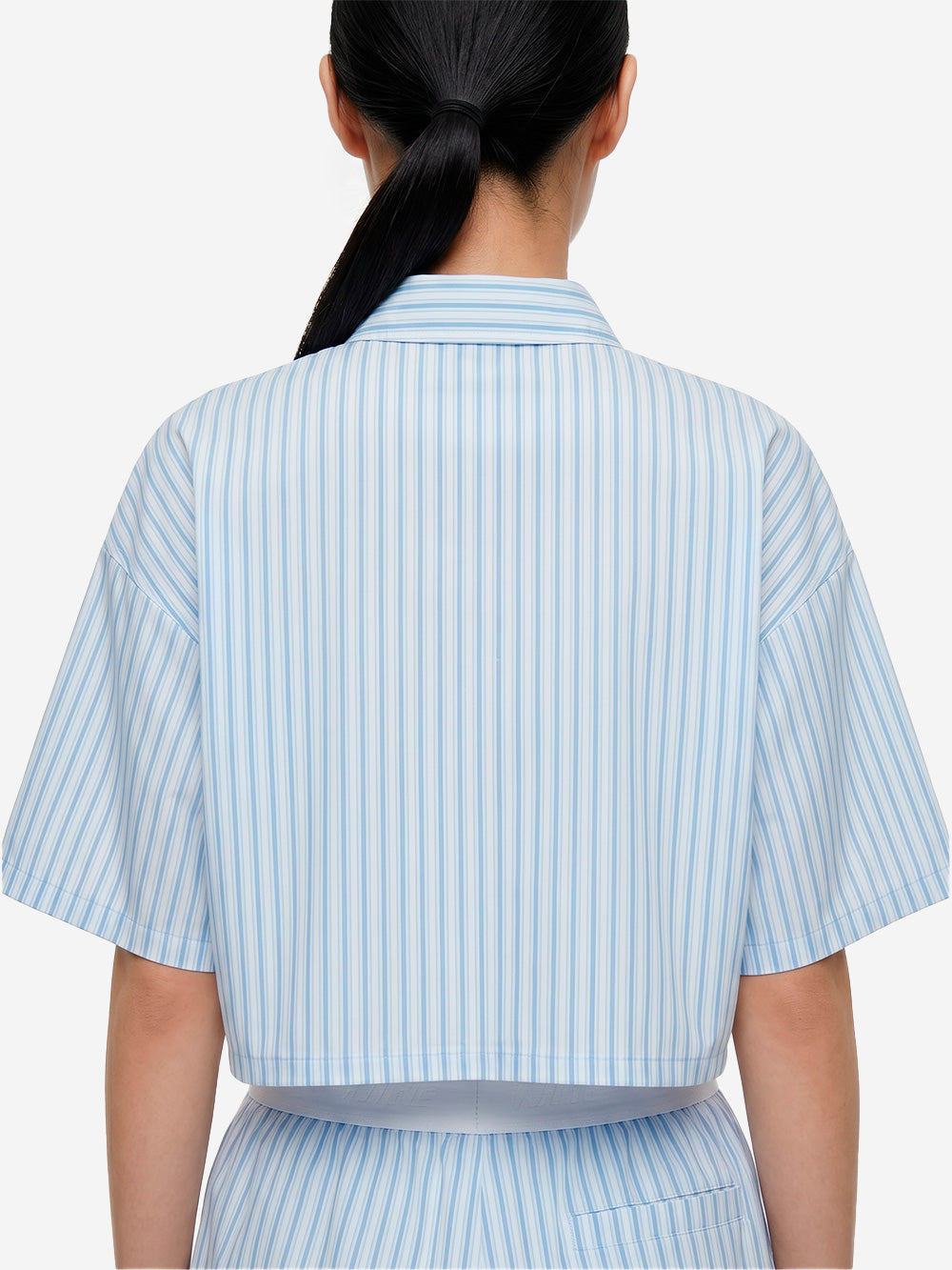 NIKE Camicia oversize a manica corta a righe blu Bianco blu Urbanstaroma