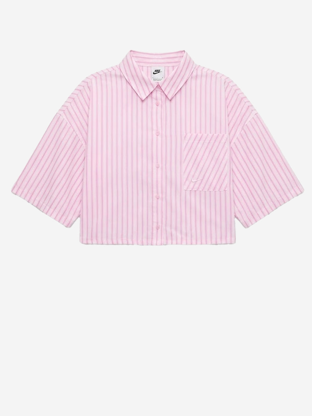 NIKE Camicia oversize a manica corta a righe rosa Rosa bianca Urbanstaroma