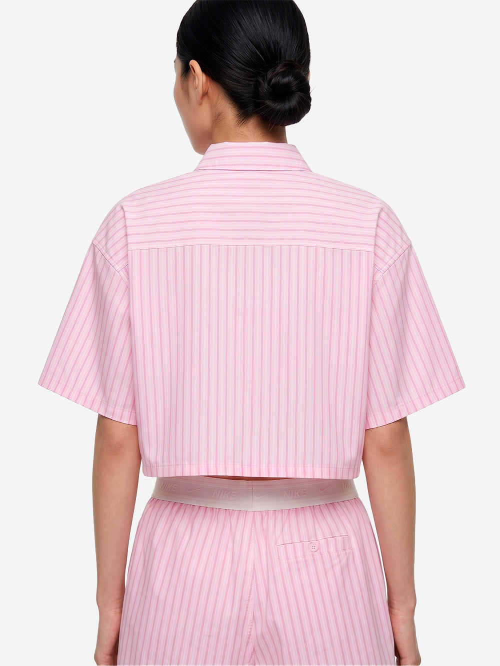 NIKE Camicia oversize a manica corta a righe rosa Rosa bianca Urbanstaroma