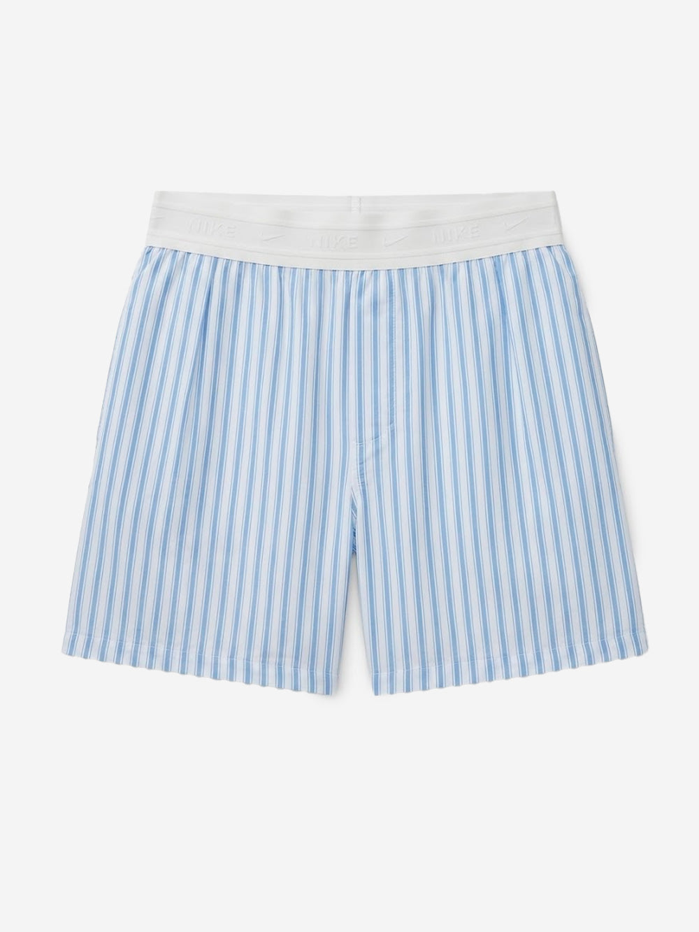 NIKE Shorts in popeline di cotone a righe blu Bianco blu Urbanstaroma