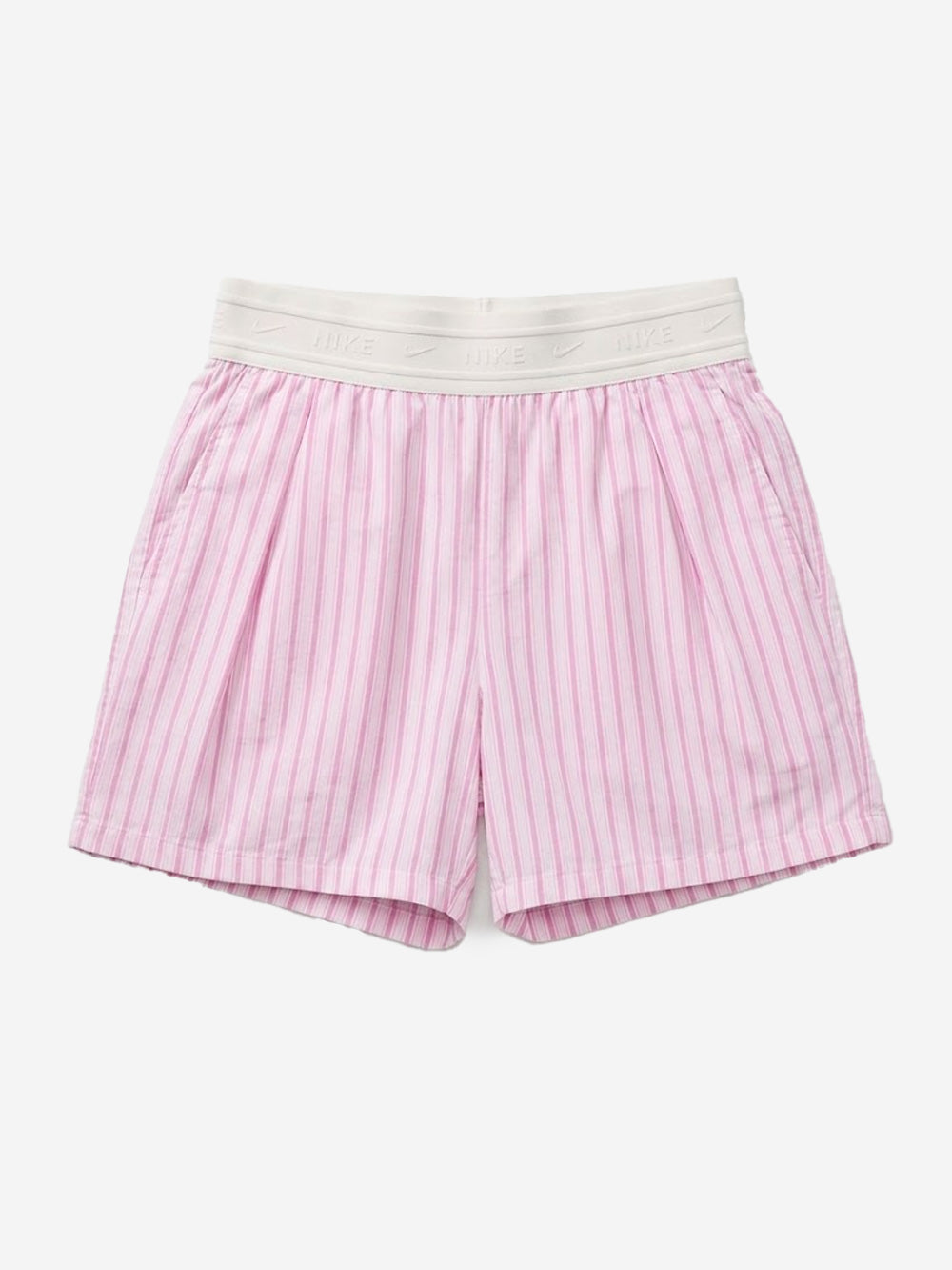 NIKE Shorts in popeline di cotone a righe rosa Rosa bianca Urbanstaroma