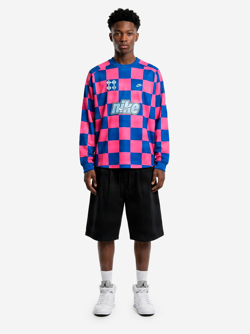NIKE Top 'Goalie' Club in mesh rosa e blu Blu rosa Urbanstaroma