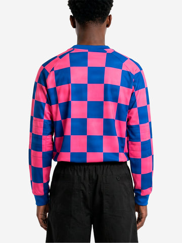 NIKE Top 'Goalie' Club in mesh rosa e blu Blu rosa