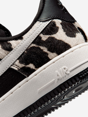 NIKE W Air Force 1 07 Low 'Cow Print' Nero bianca