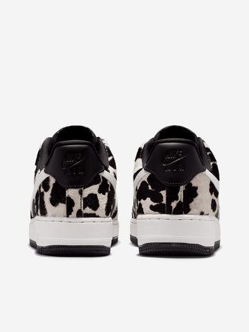 NIKE W Air Force 1 07 Low 'Cow Print' Nero bianca
