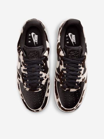 NIKE W Air Force 1 07 Low 'Cow Print' Nero bianca