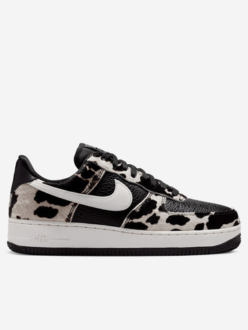 NIKE W Air Force 1 07 Low 'Cow Print' Nero bianca