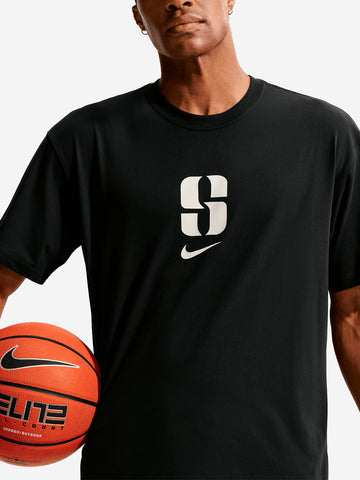 NIKE T-shirt nera da basket Dri-FIT Sabrina 'Put In Work' Nero