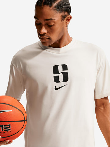 NIKE T-shirt bianca da basket Dri-FIT Sabrina 'Put In Work' Off white