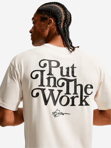 NIKE T-shirt bianca da basket Dri-FIT Sabrina 'Put In Work' Off white