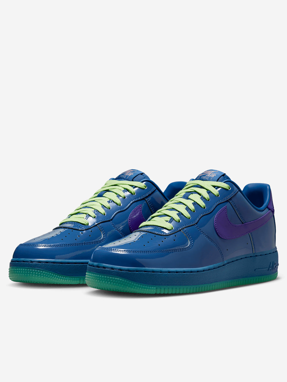 NIKE Air Force 1 Low Patent Leather QS 'Mystic Navy Grape Ice' Blu viola Urbanstaroma