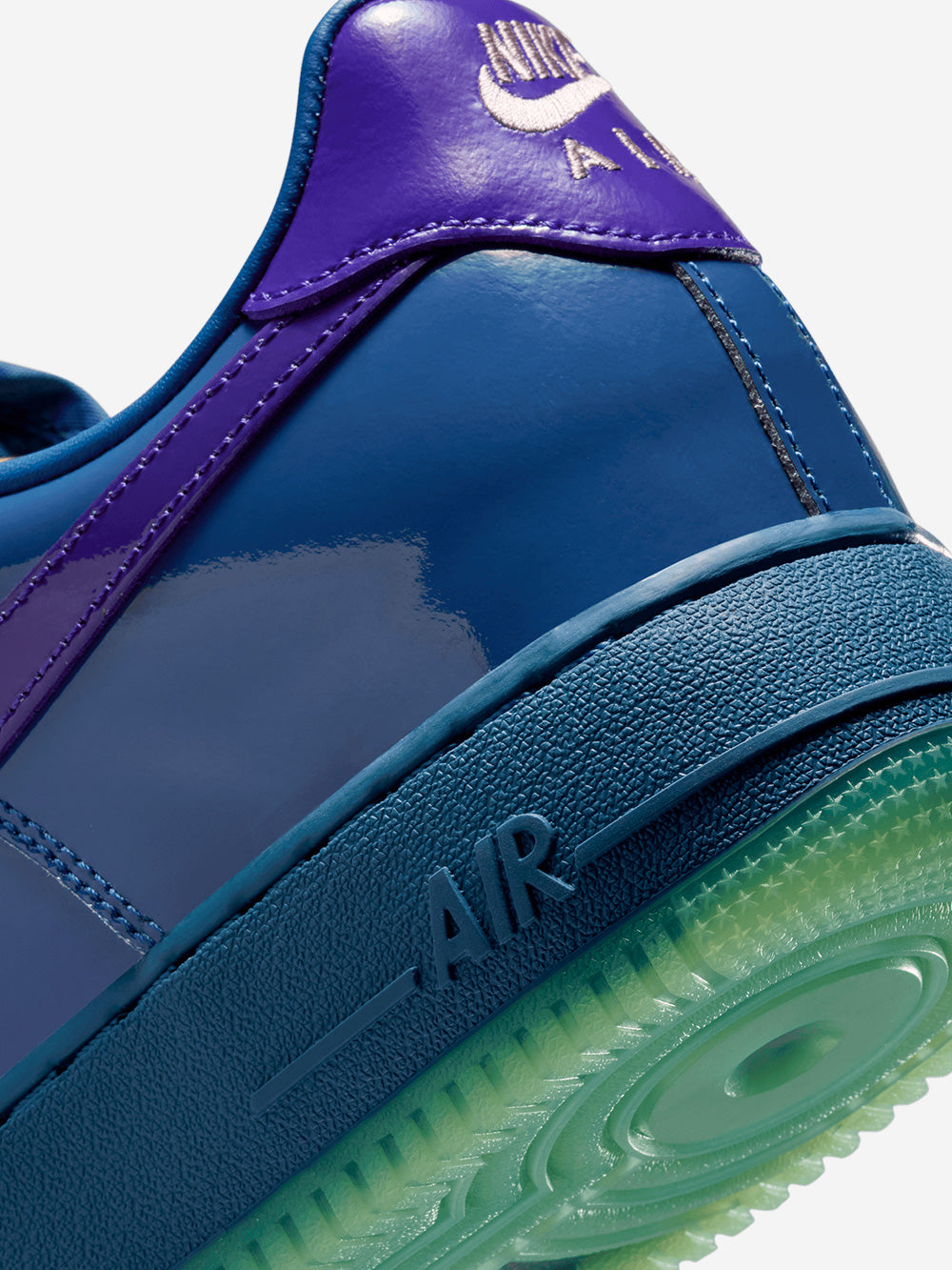 NIKE Air Force 1 Low Patent Leather QS 'Mystic Navy Grape Ice' Blu viola Urbanstaroma