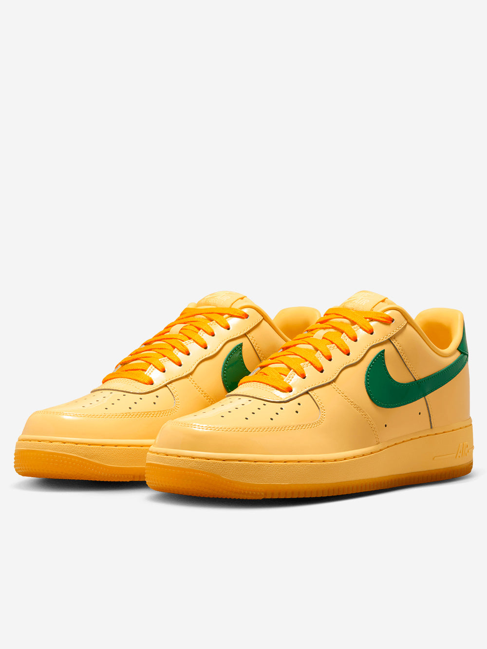 NIKE Air Force 1 Low Patent Leather QS 'Topaz Gold Light Laser Orange' Giallo Urbanstaroma