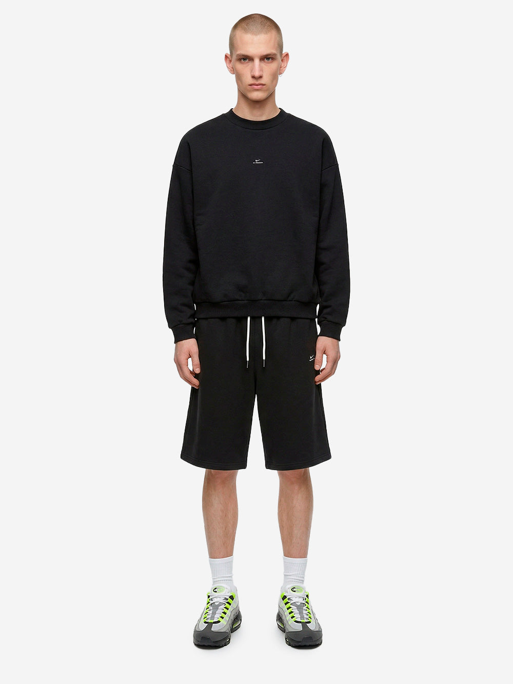 NIKE Shorts da basket neri in fleece Therma-FIT Nero Urbanstaroma