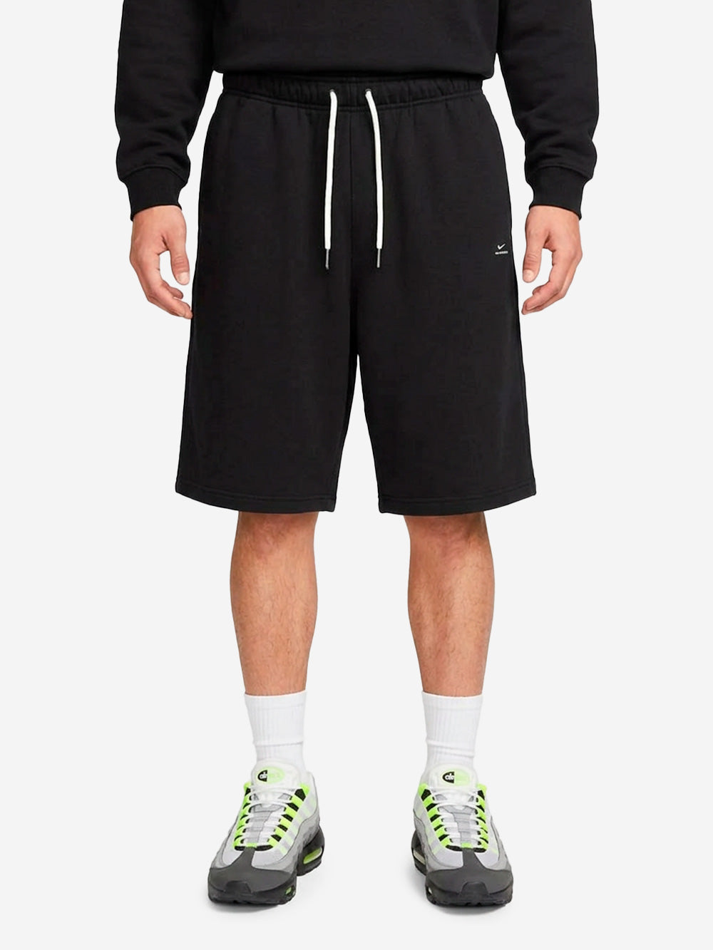 NIKE Shorts da basket neri in fleece Therma-FIT Nero Urbanstaroma