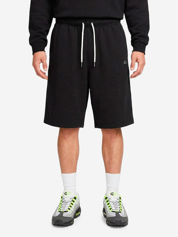 NIKE Shorts da basket neri in fleece Therma-FIT Nero
