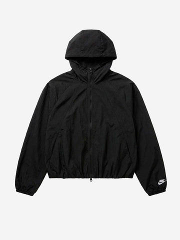 NIKE Giacca oversize con cappuccio in taffetà idrorepellente Nero
