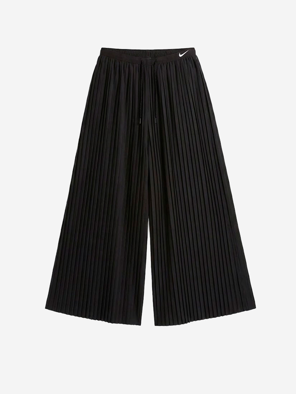 NIKE Pantaloni Culotte Oversize in Taffetà Nero Urbanstaroma