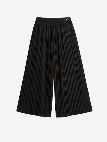 NIKE Pantaloni Culotte Oversize in Taffetà Nero