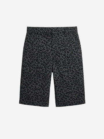 NIKE Shorts da golf Dri-FIT con stampa leopardata nera grigio