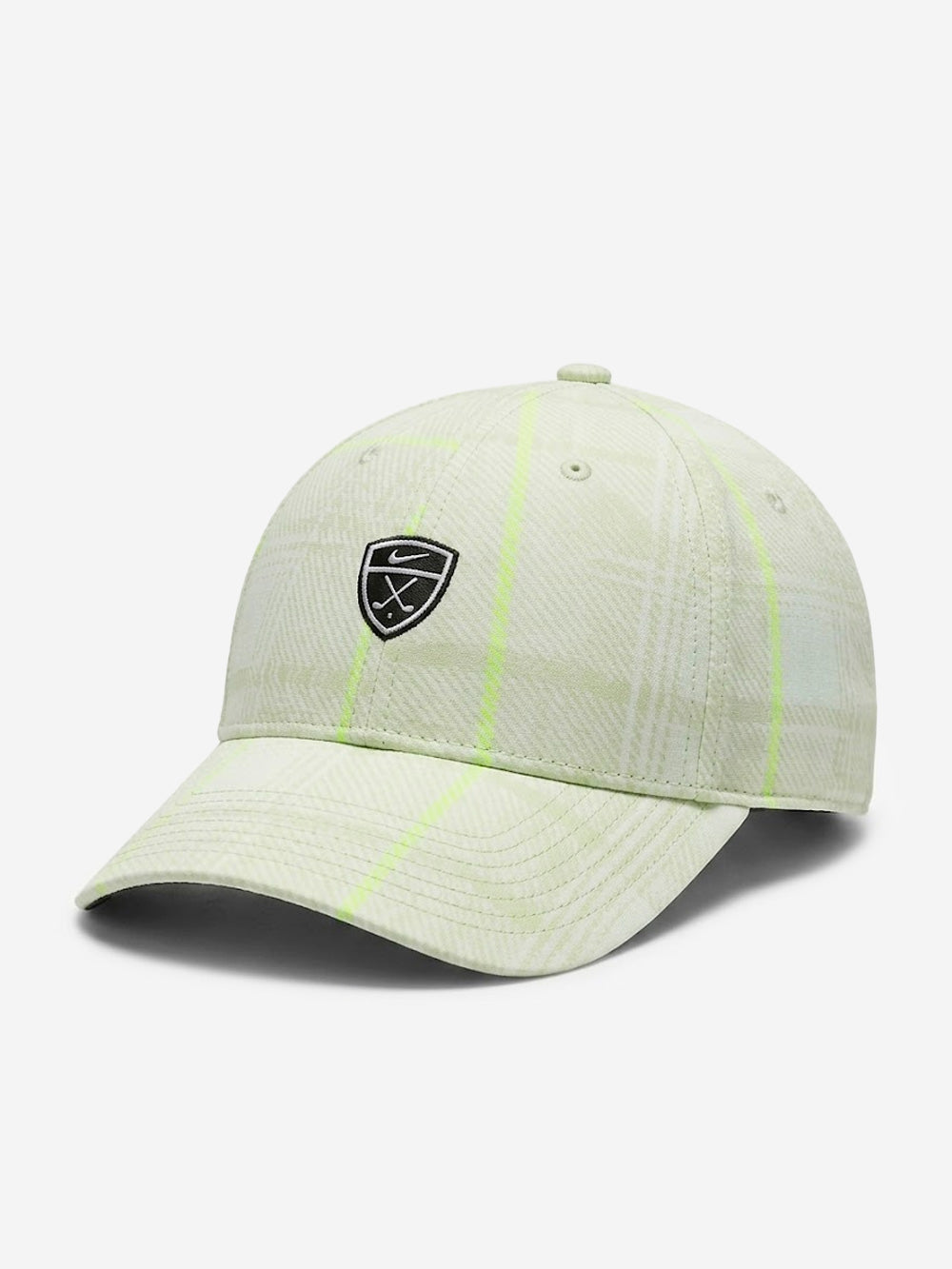 NIKE Cappello da golf in tartan verde chiaro Bianco verde Urbanstaroma