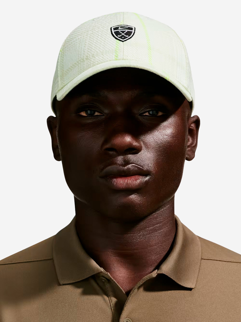 NIKE Cappello da golf in tartan verde chiaro Bianco verde Urbanstaroma