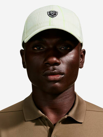 NIKE Cappello da golf in tartan verde chiaro Bianco verde