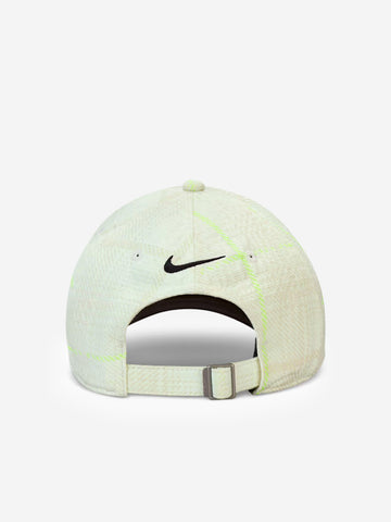 NIKE Cappello da golf in tartan verde chiaro Bianco verde