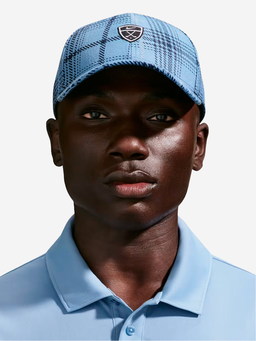 NIKE Cappello da golf in tartan celeste Celeste Urbanstaroma