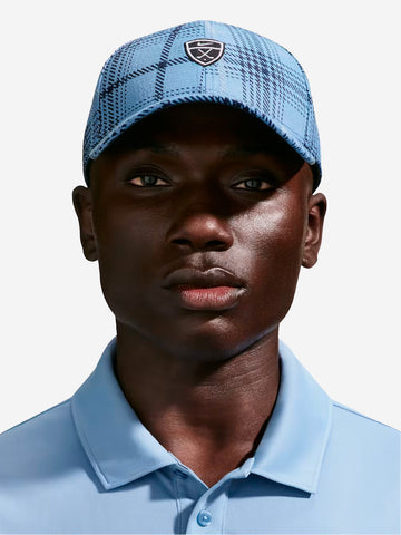NIKE Cappello da golf in tartan celeste Celeste