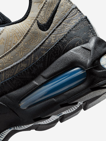 NIKE Air Max 95 Big Bubble Leather 'Laser Paisley' Grigio