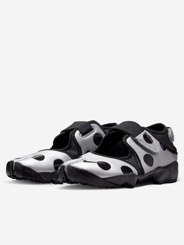 NIKE W Air Rift 'Polka Dots' Metallic Silver Nero argento