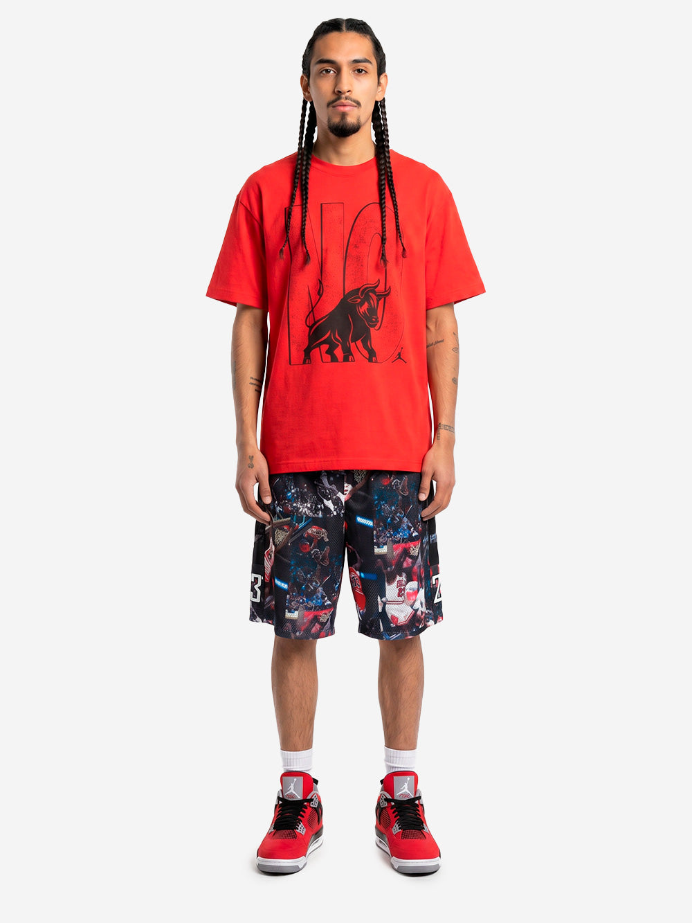 JORDAN T-shirt rossa Brooklyn Toro Rosso Urbanstaroma