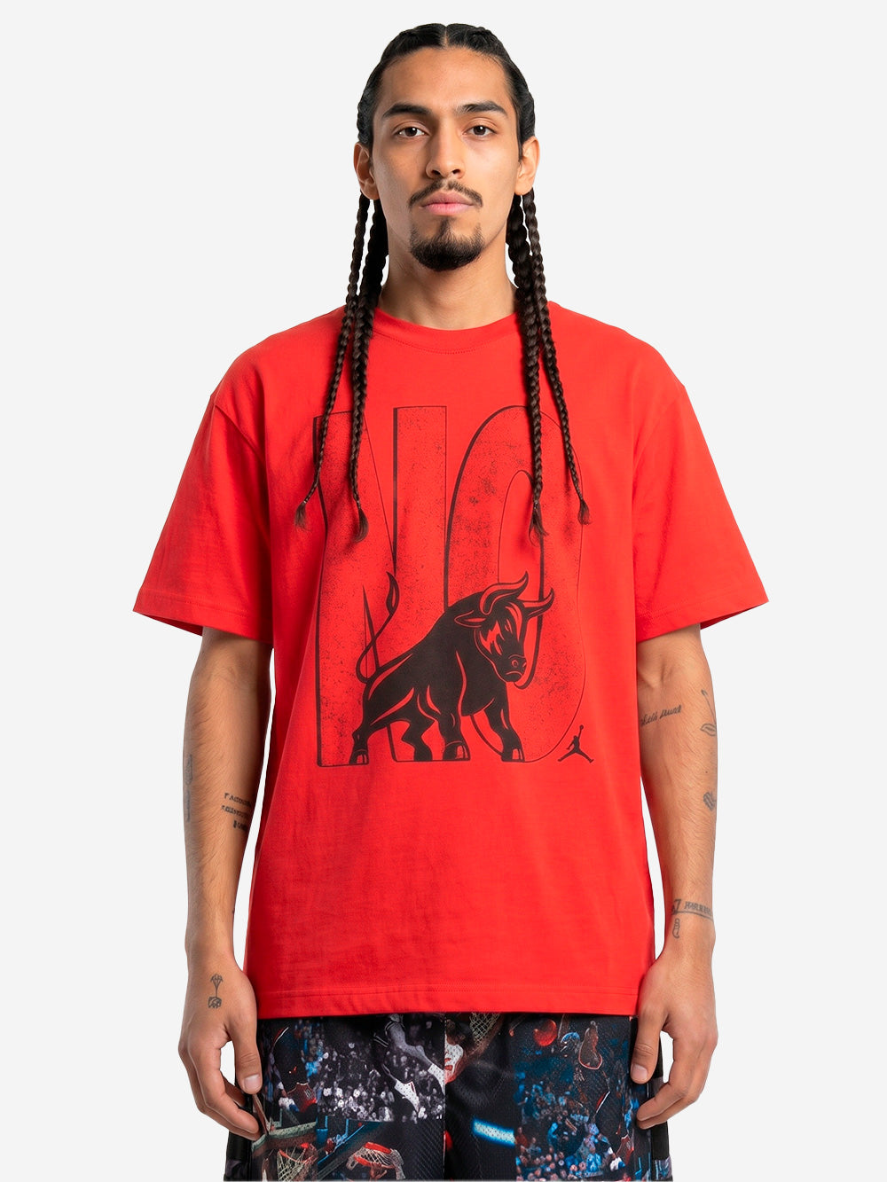 JORDAN T-shirt rossa Brooklyn Toro Rosso Urbanstaroma