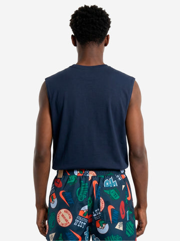 NIKE T-shirt senza maniche blu con grafica Blu