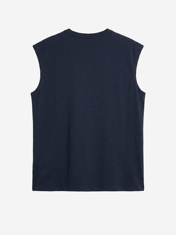 NIKE T-shirt senza maniche blu con grafica Blu