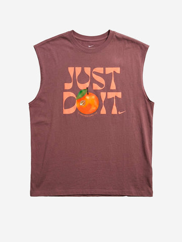 NIKE T-shirt senza maniche con grafica Malva