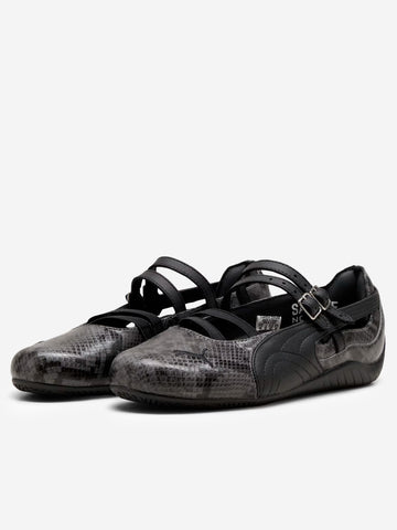 W Speedcat Ballet Schlangendruck schwarz