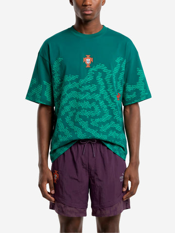 PUMA T-shirt oversize verde x Portogallo x Salehe Bembury Verde