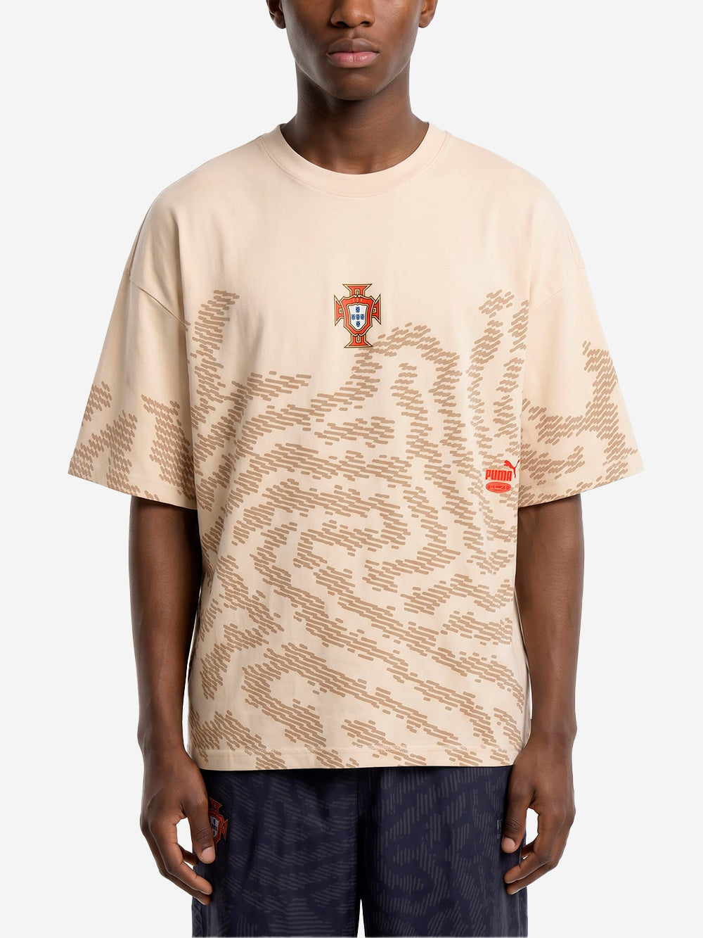 PUMA T-shirt oversize beige x Portogallo x Salehe Bembury Beige Urbanstaroma