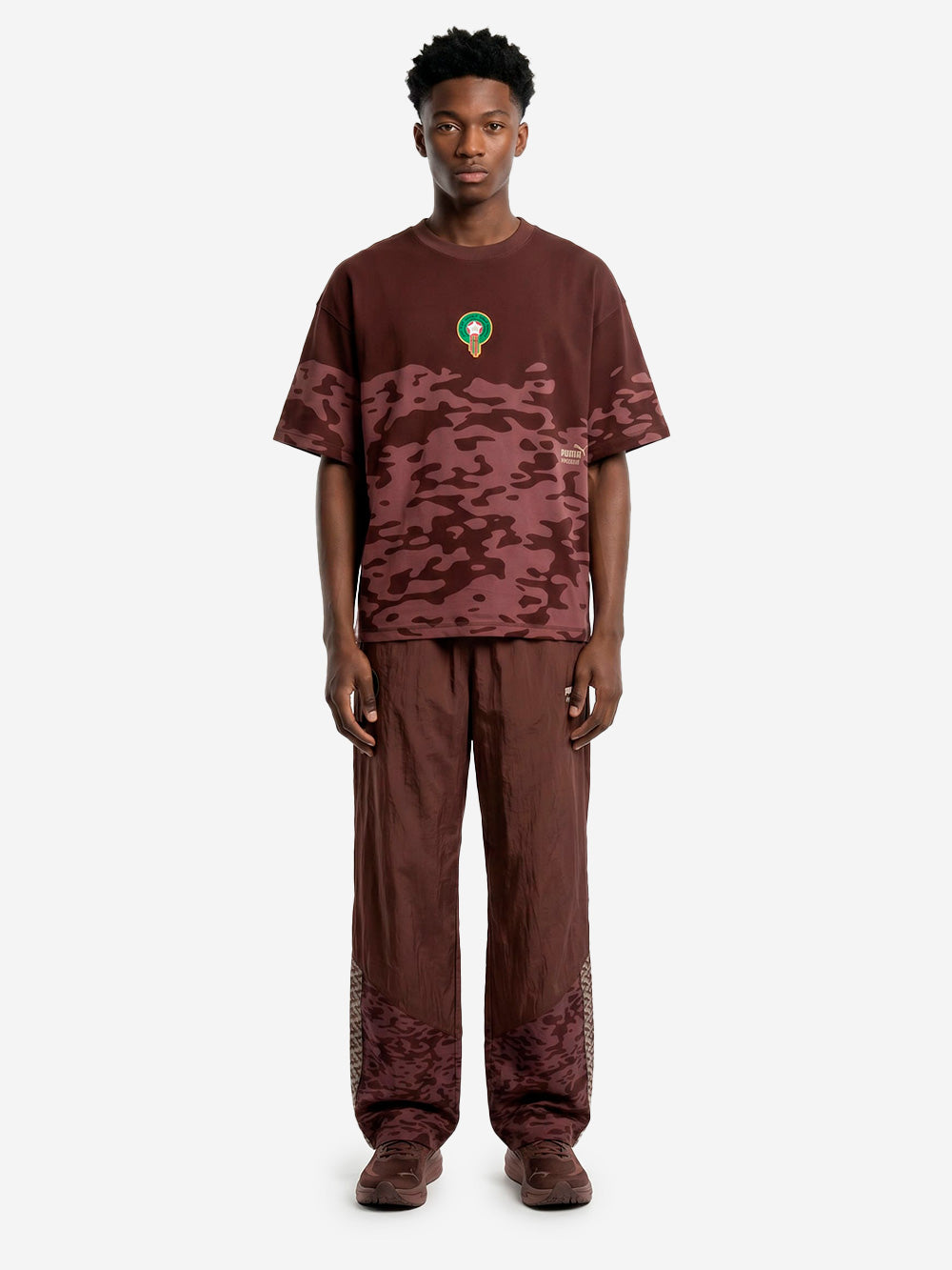 PUMA T-shirt oversize marrone x Marocco x Salehe Bembury Marrone Urbanstaroma