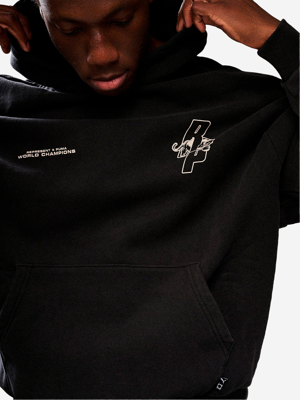 PUMA LS Hoodie oversize x Represent Nero Urbanstaroma