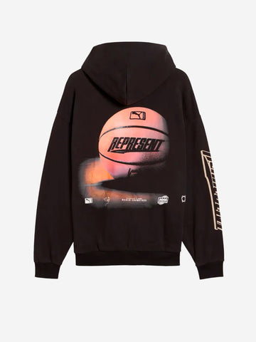 PUMA LS Hoodie oversize x Represent Nero