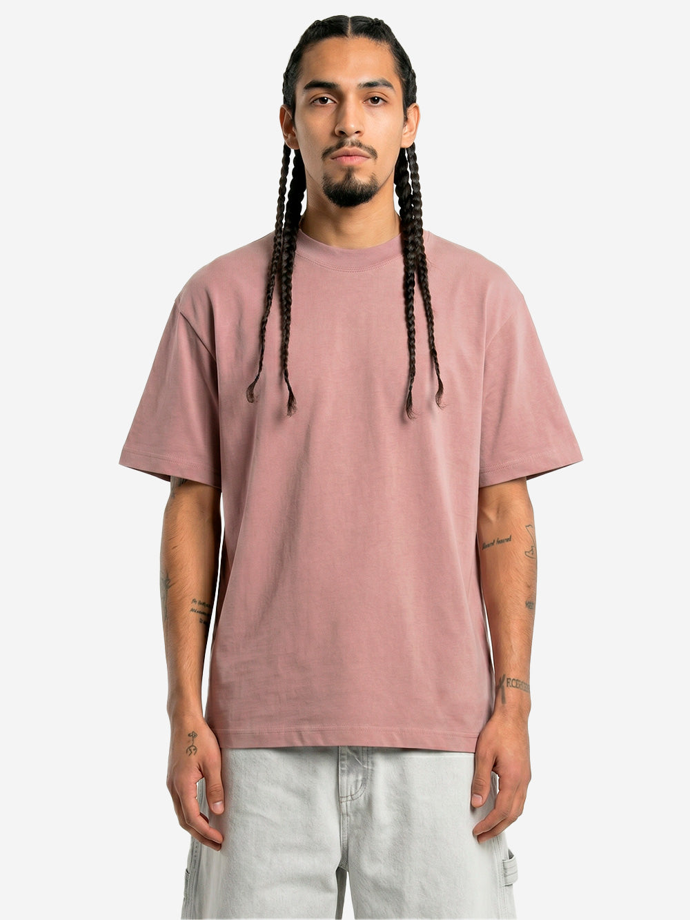 REGARDS T-shirt oversize in cotone grigio effetto slavato Nero Urbanstaroma